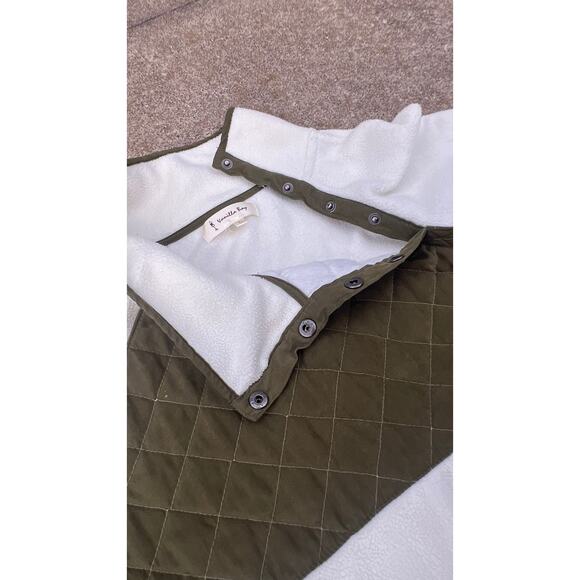 Vanilla Bay Sweater Women Size Large Quilted Mock Snap Neck Fleece Pullover - Picture 3 of 6